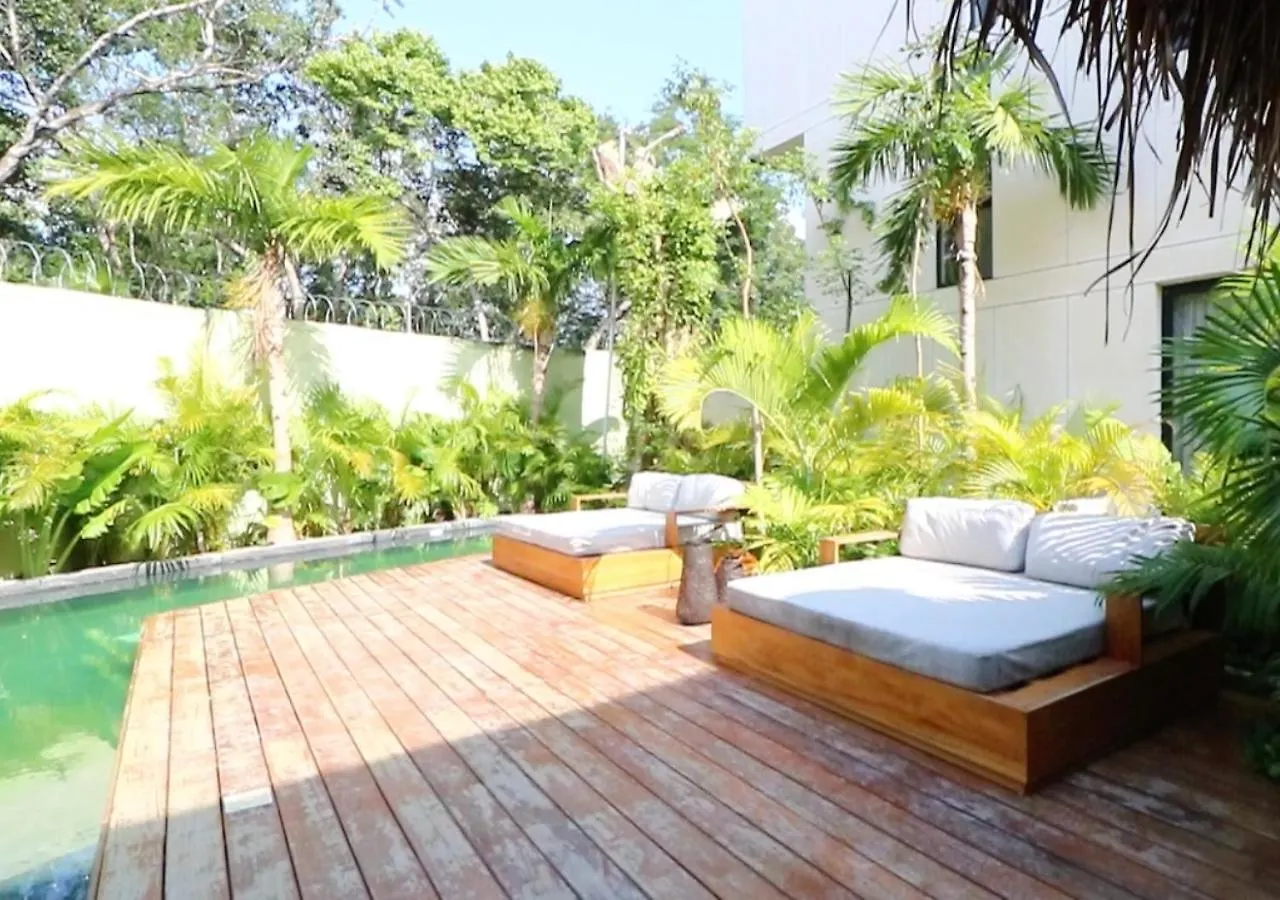 Ferienwohnung Departamento 2 Recamaras Con Alberca Privada A 10 Minutos De La Playa Tulum
