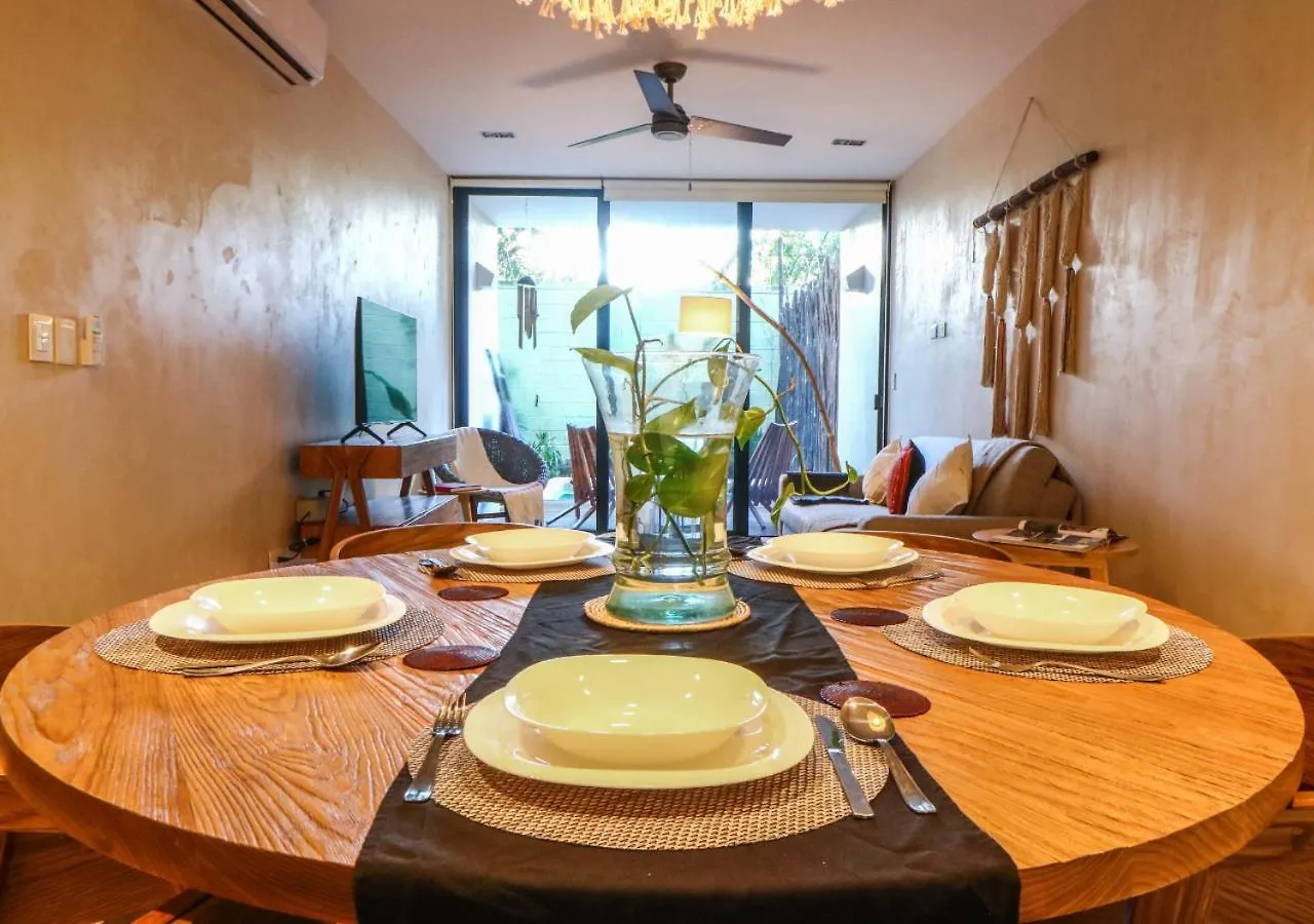 Departamento 2 Recamaras Con Alberca Privada A 10 Minutos De La Playa Apartman Tulum Mexikó